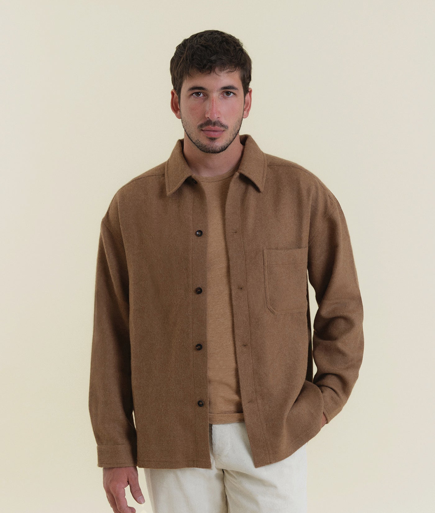 Alpaca Wool Shirt Jacket | Industry of All Nations