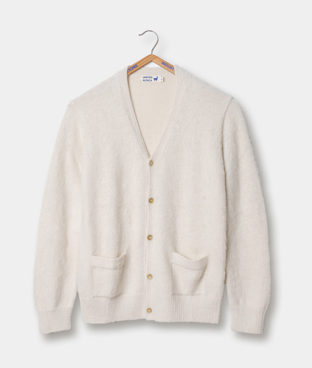 Beautiful 100% cheapest Alpaca White Cardigan