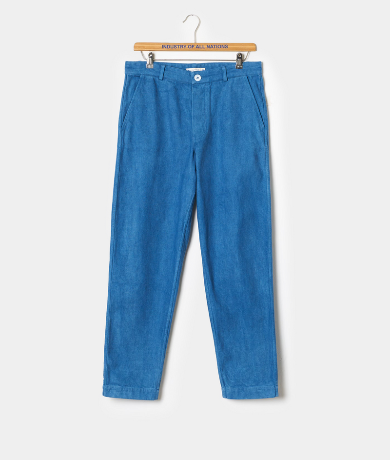 パンツ Organic Cotton Indigo Embroidery Pants WTRUS07_indigo_adf336fb-595a-