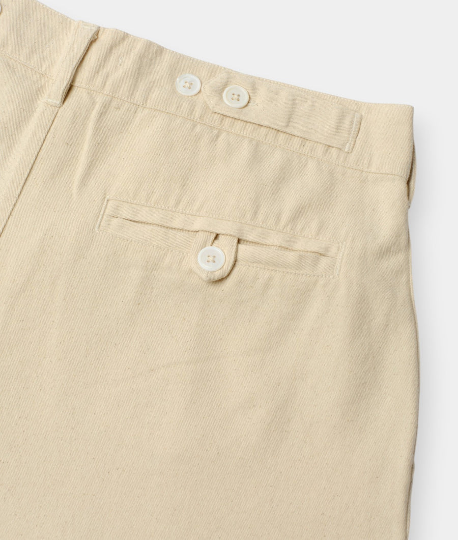 Gaucho Pants in Undyed – front detail