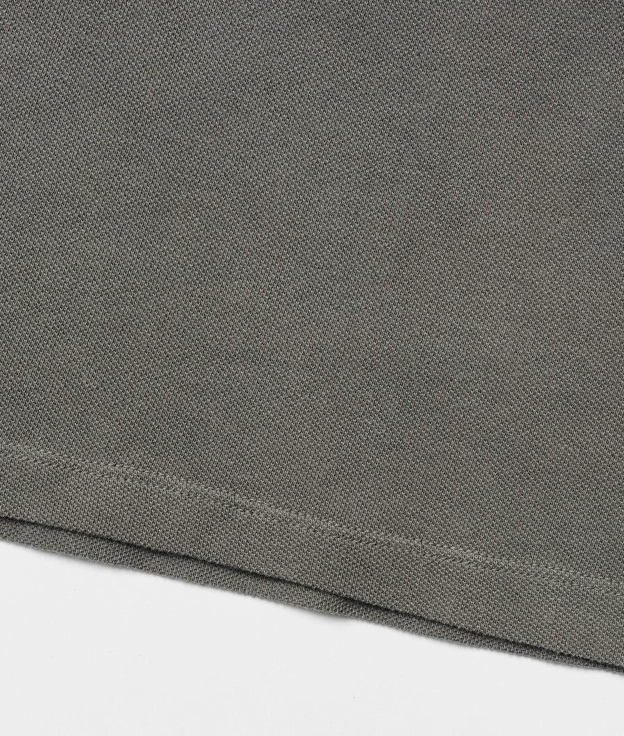 Gray fabric swatch with woven texture - Industry of All Nations