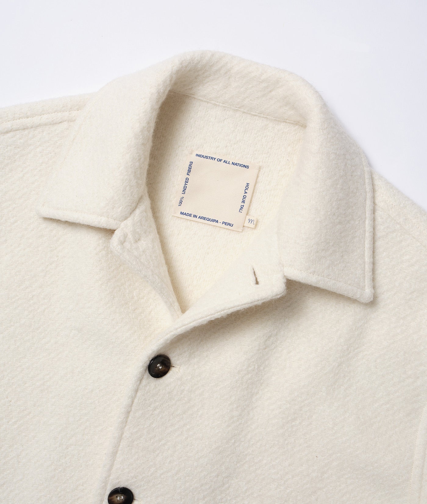 Undyed Alpaca Poncho Jacket | Industry of All Nations