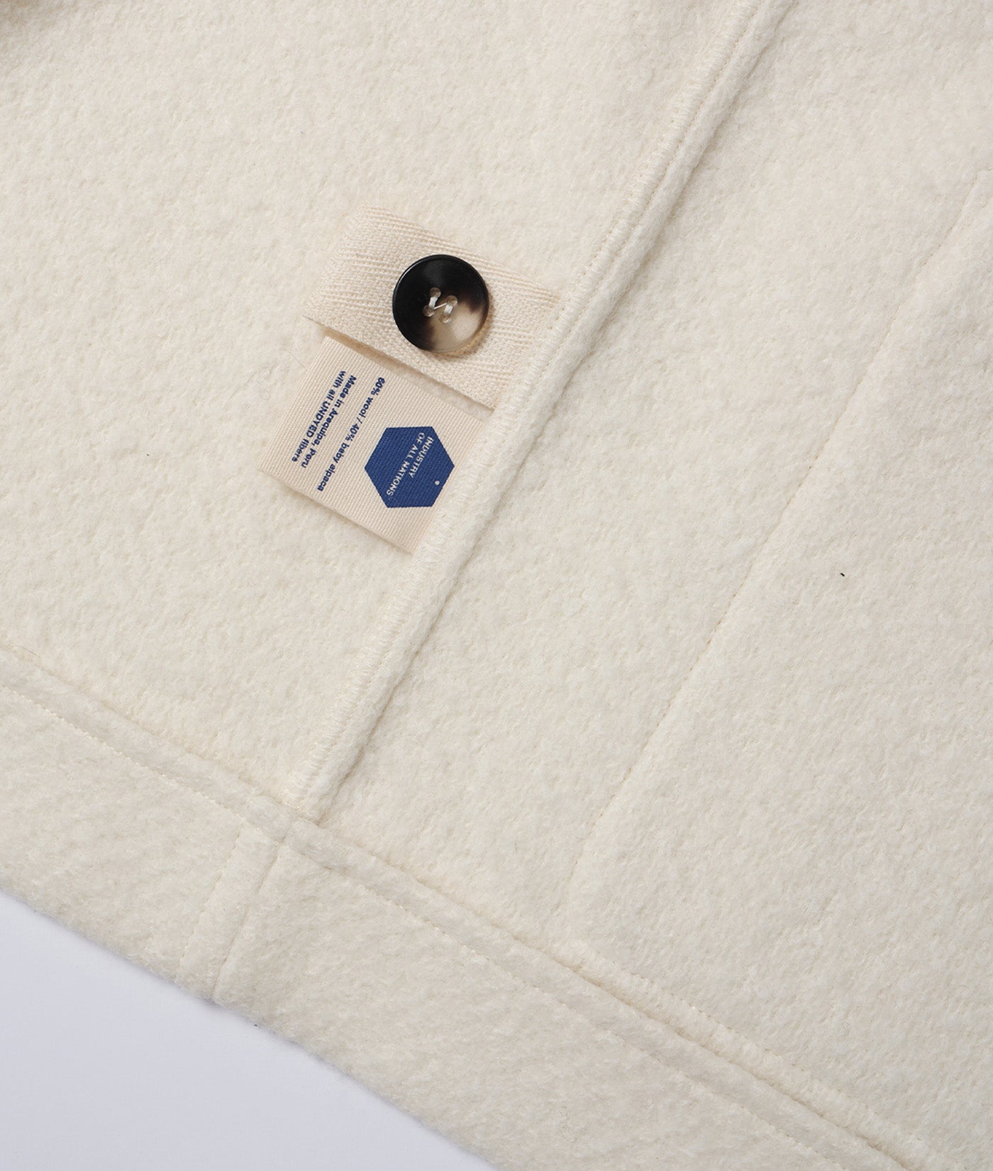 Undyed Alpaca Poncho Jacket | Industry of All Nations