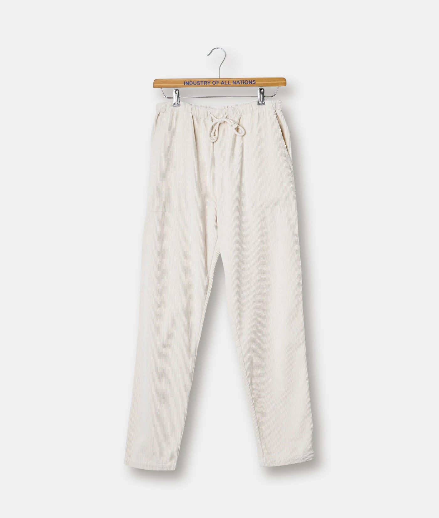 Brunello Cucinelli Off-White Corduroy Trousers - ShopStyle Straight Leg  Pants