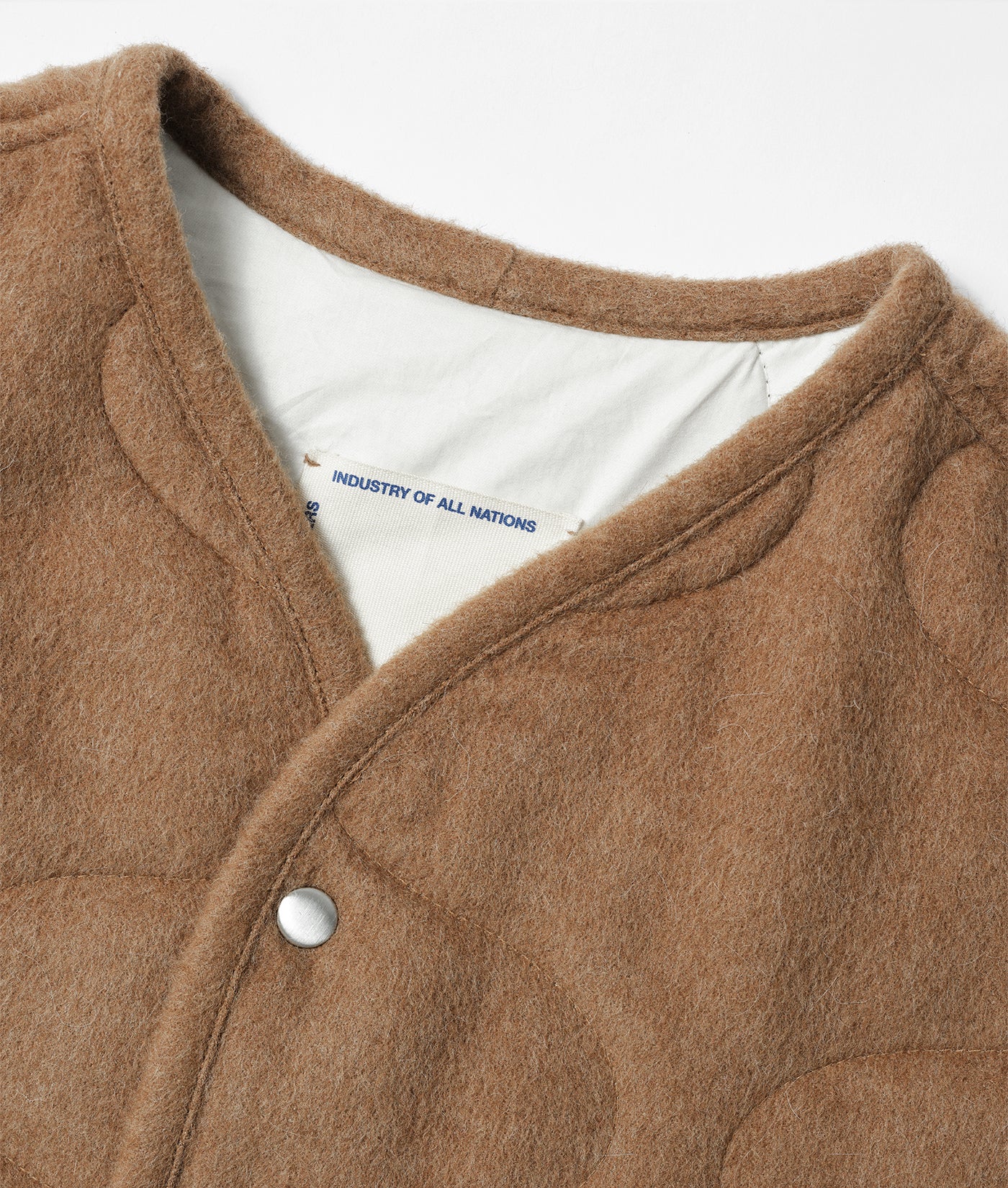 韓国ファッションounce alpaca tweed quilting coat