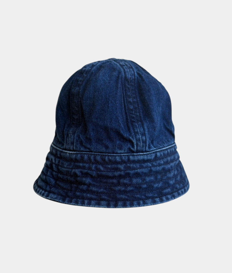 IOAN Azul bucket hat shown from the front on a light gray background.