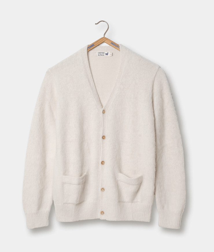 Alpaca Cardigan - ACL-WHT-XS - Industry of All Nations
