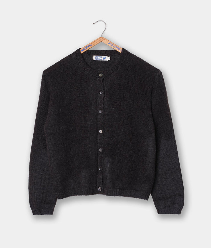 Alpaca Cropped Cardigan - ACRC-BL-XS - Industry of All Nations