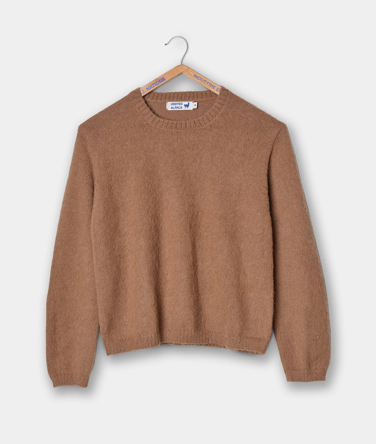 Alpaca Cropped Sweater - ACRS-CAM-XS - Industry of All Nations