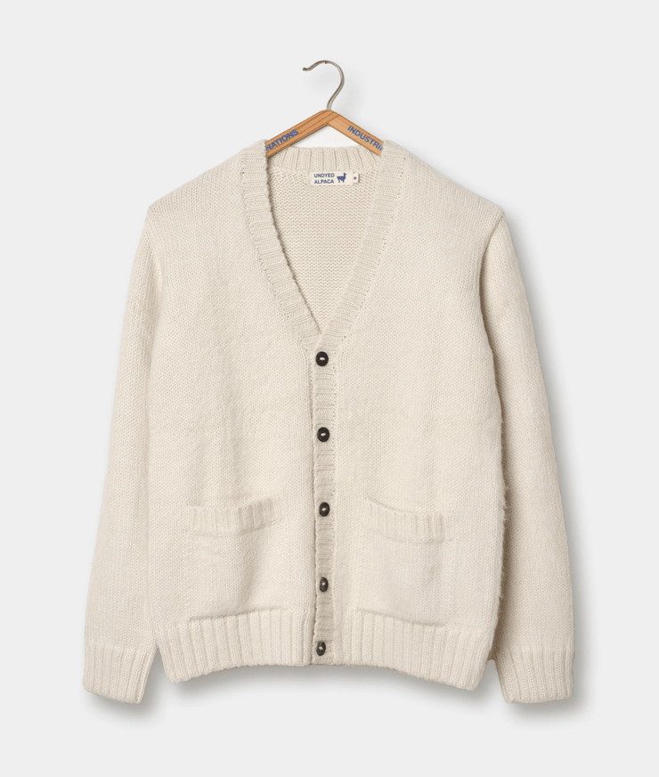 Alpaca Hand - Knit Cardigan - AHKC-WHT-XS - Industry of All Nations
