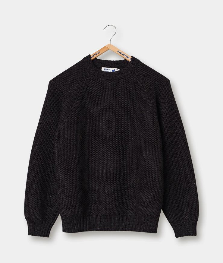 Alpaca Raglan Sweater - ARS-BLK-S - Industry of All Nations