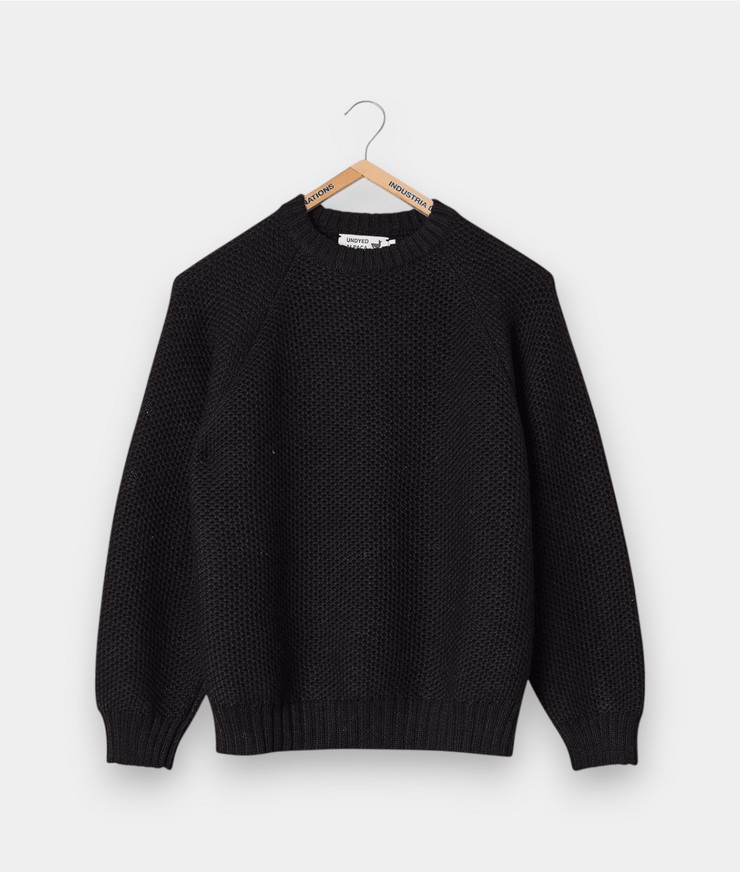 Alpaca Raglan Sweater - ARS-BLK-S - Industry of All Nations