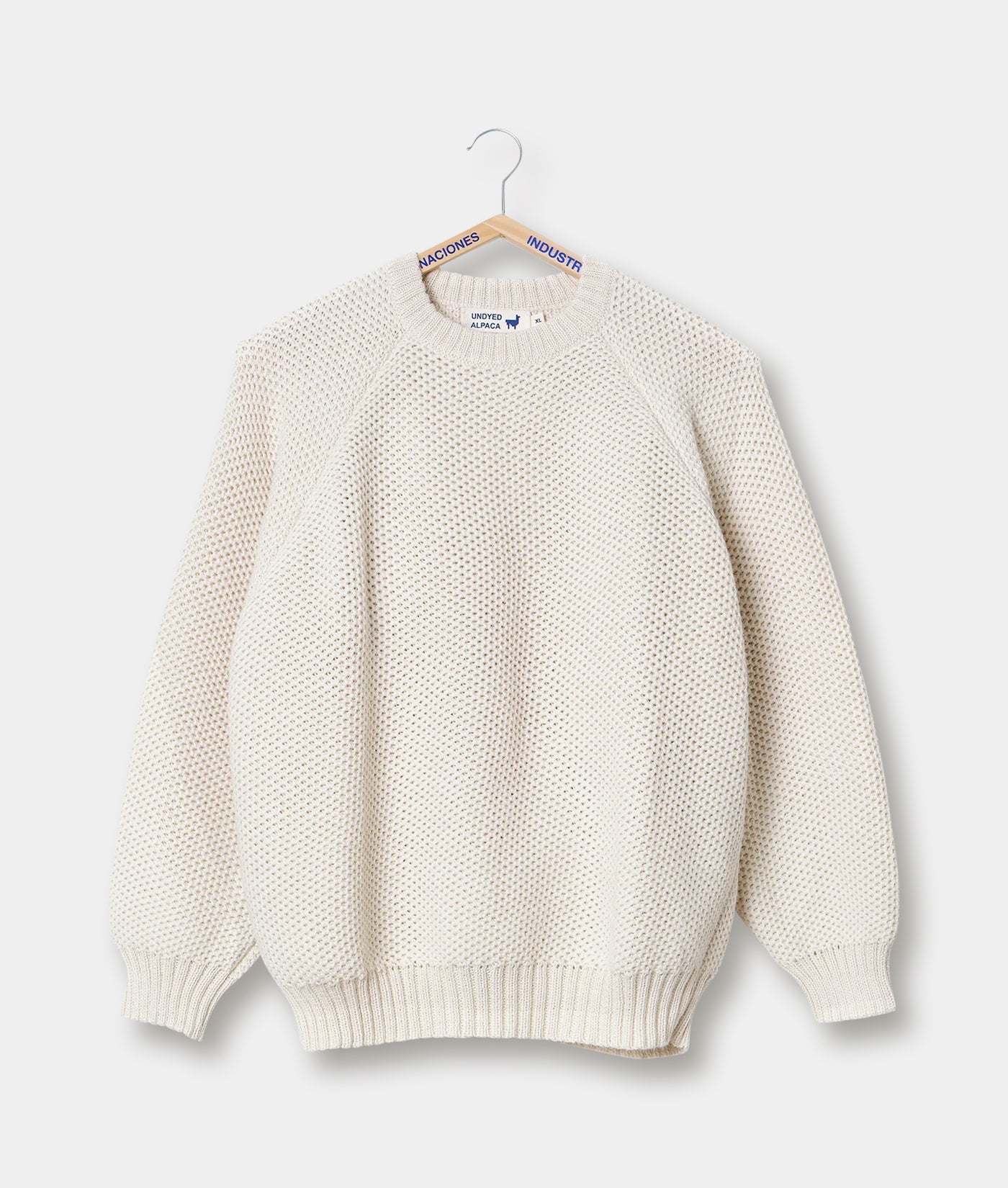 Alpaca Raglan Sweater - ARS-WHT-S - Industry of All Nations