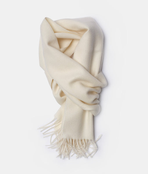 Undyed Alpaca Woven Scarf | Industry of All Nations