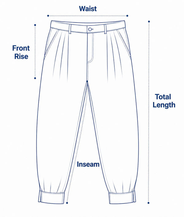 Gaucho Pants size chart