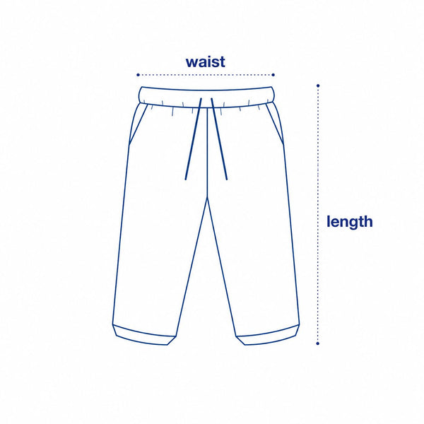 Kids Sweatpants size chart