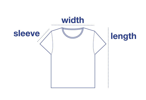 Kids T-Shirt size chart