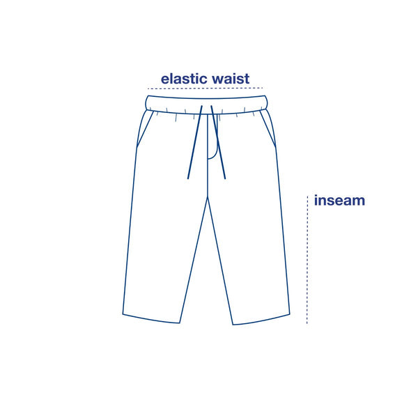 Kids Ponya Pants size chart