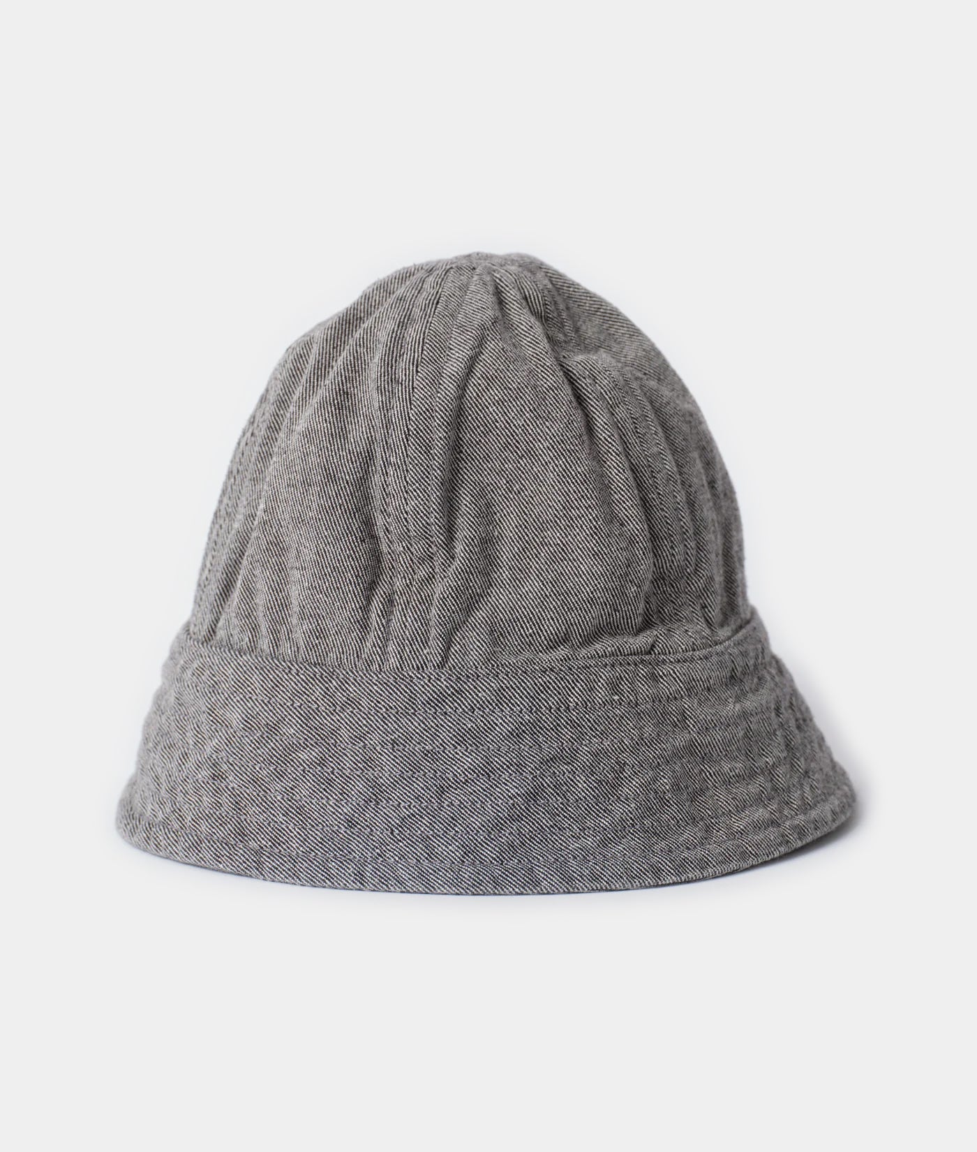 A gray wool beanie with a rolled brim, displayed flat against a white background - Industry of All Nations