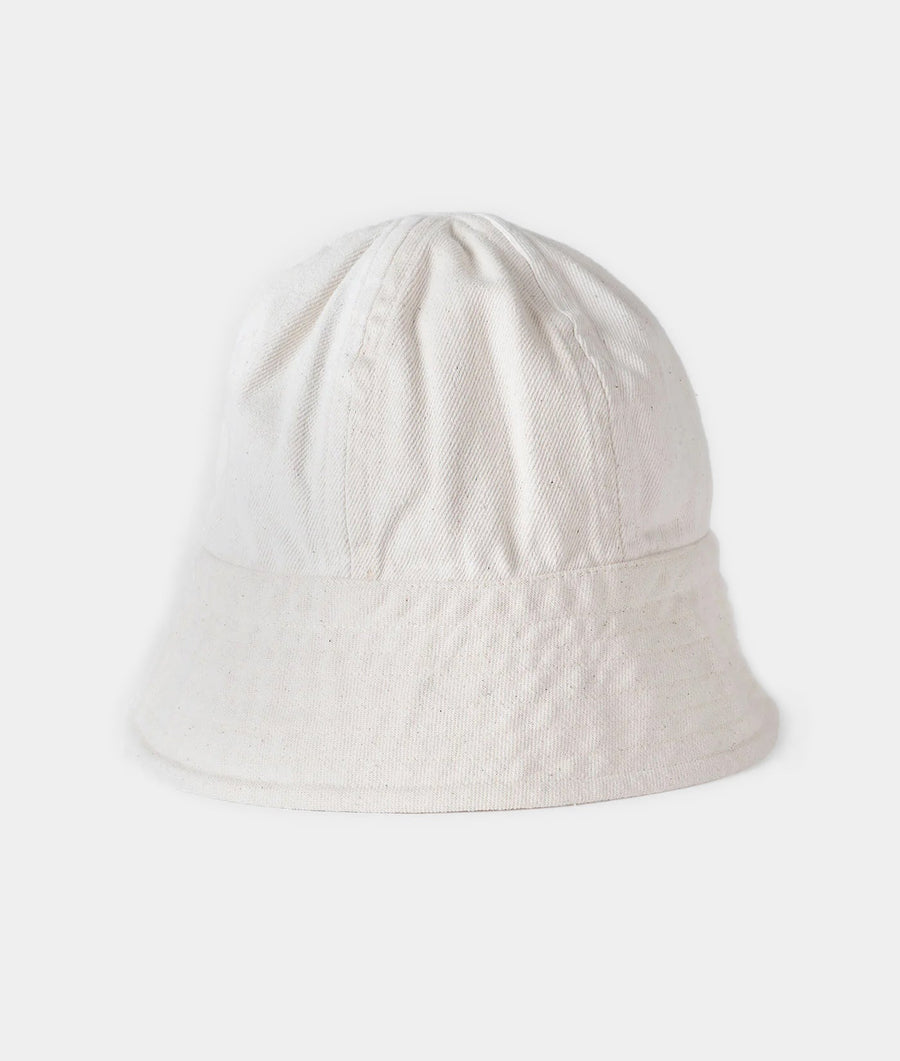 A white cotton bucket hat displayed on a plain white background - Industry of All Nations